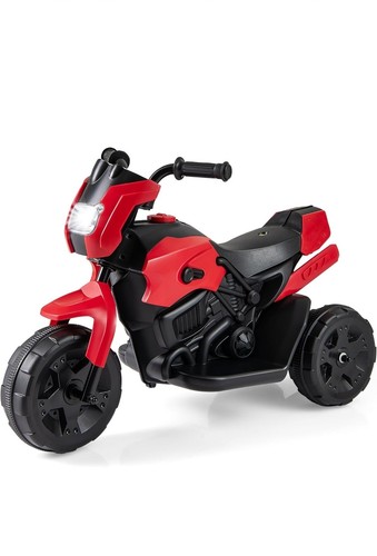 Red kids electric motorbike - red,